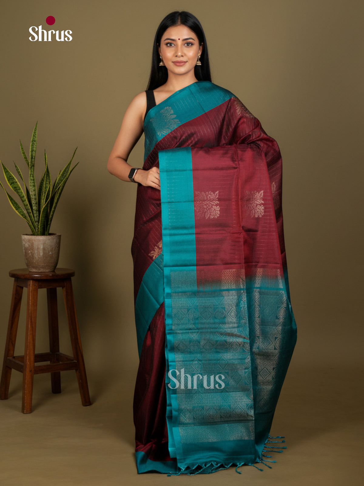 Softsilk-halfpure Saree - EDS04330 - Shop on Shrus.com