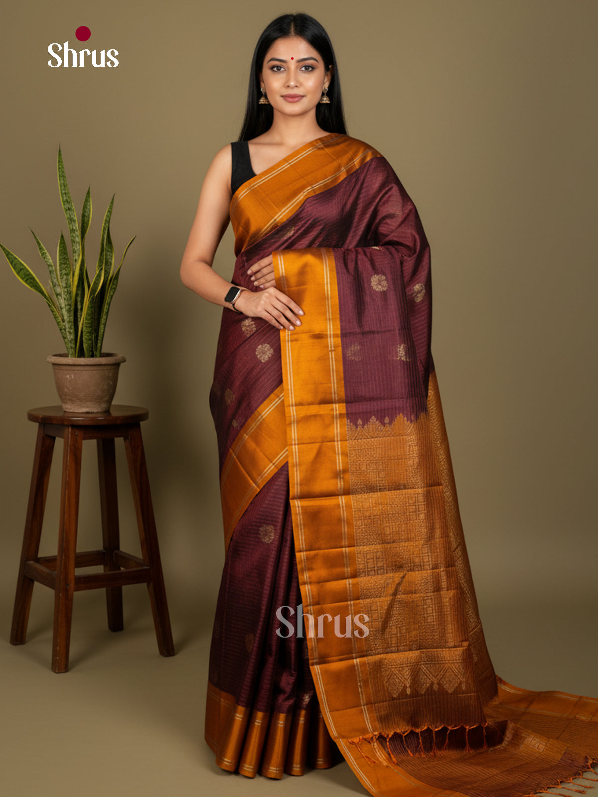 Softsilk-halfpure Saree - EDS04344 - Shop on Shrus.com