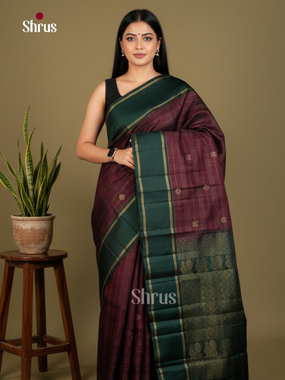 Softsilk-halfpure Saree - EDS04346 - Shop on Shrus.com
