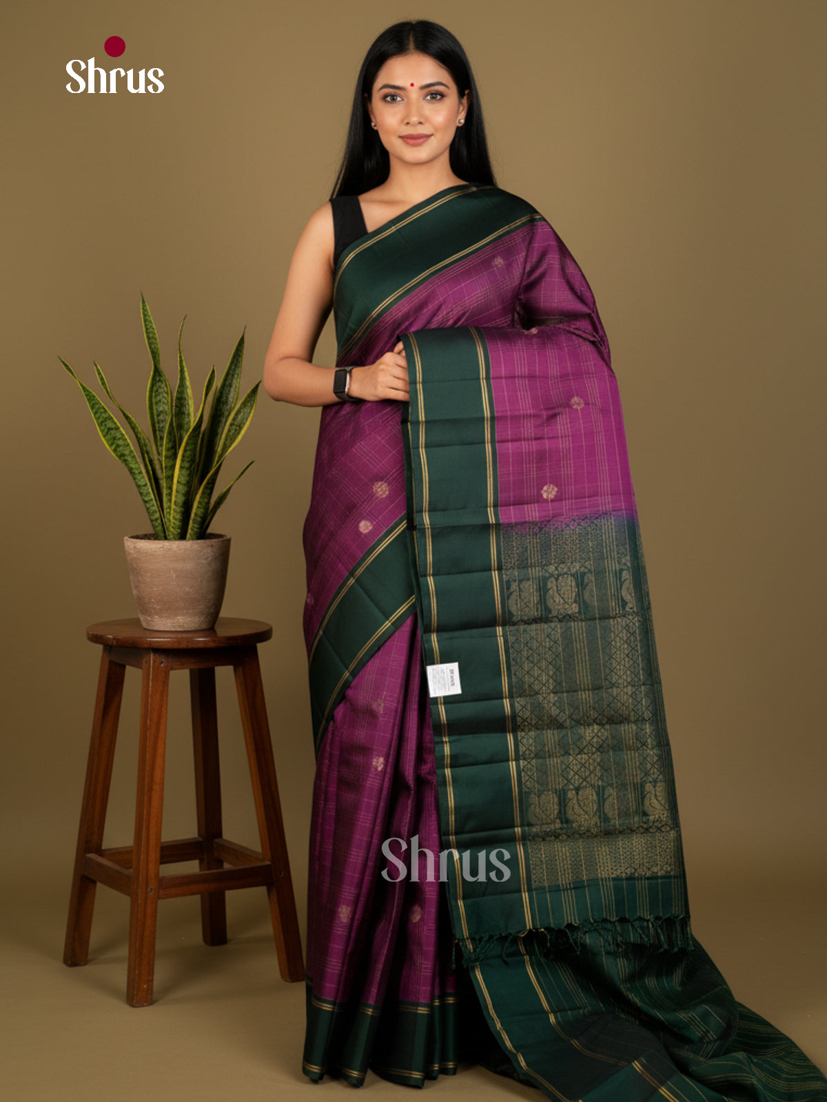 Softsilk-halfpure Saree - EDS04349 - Shop on Shrus.com
