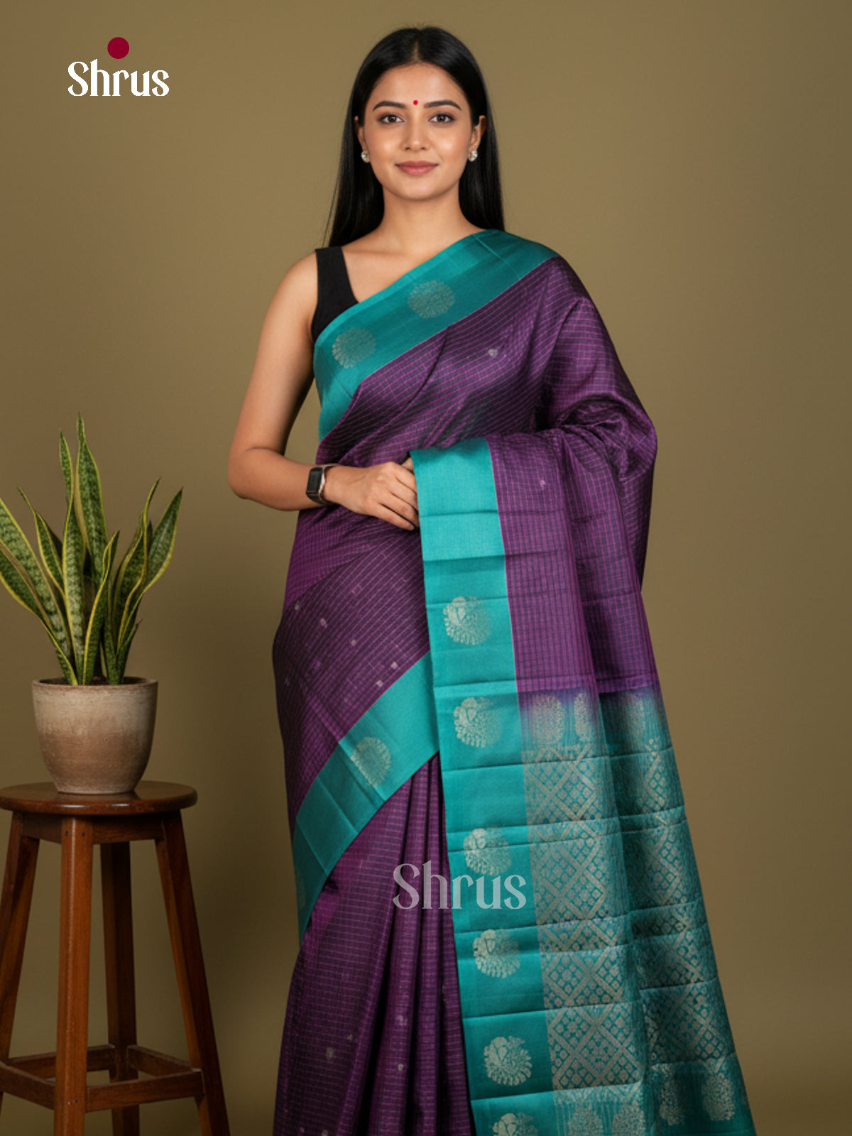 Softsilk-halfpure Saree - EDS04352 - Shop on Shrus.com