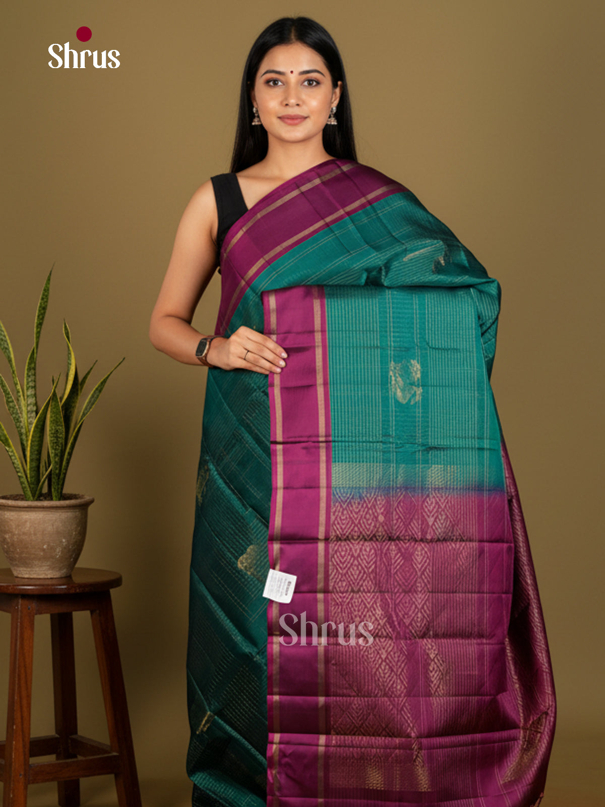 Softsilk-halfpure Saree - EDS04355 - Shop on Shrus.com