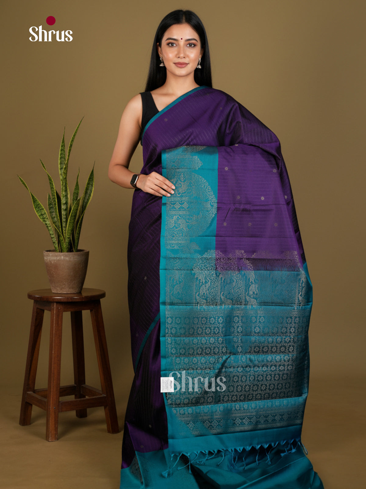 Softsilk-halfpure Saree - EDS04359 - Shop on Shrus.com