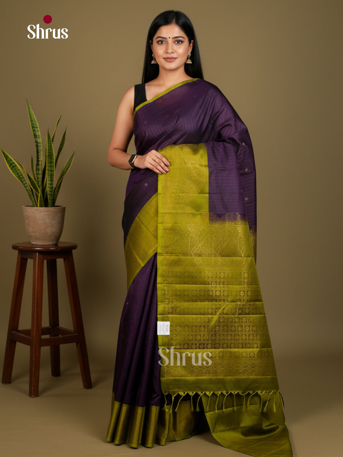 Softsilk-halfpure Saree - EDS04360 - Shop on Shrus.com