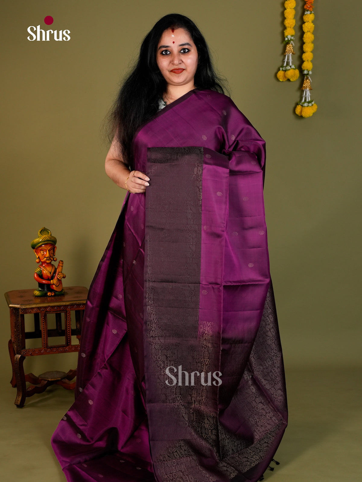 Softsilk-halfpure Saree - EDS04361 - Shop on Shrus.com