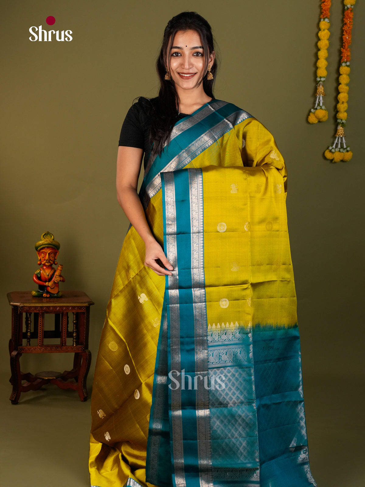 Soft Silk Saree - EDS04367 - Shop on Shrus.com
