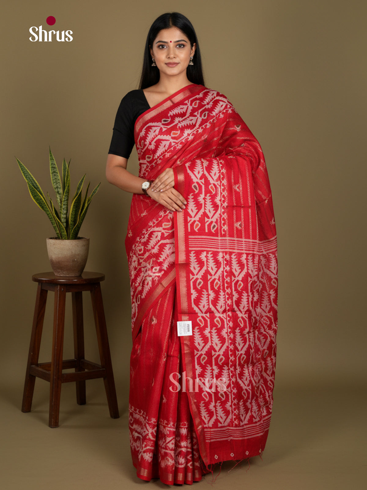 Semi Crepe Saree - EDS06008 - Shop on Shrus.com