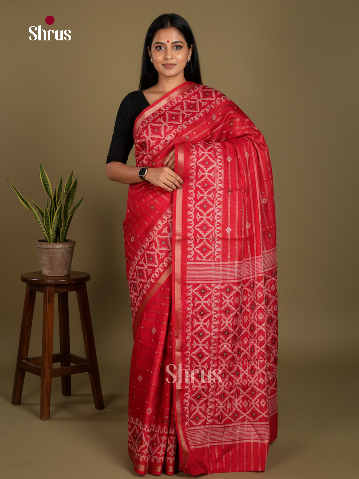 Semi Crepe Saree - EDS06009 - Shop on Shrus.com