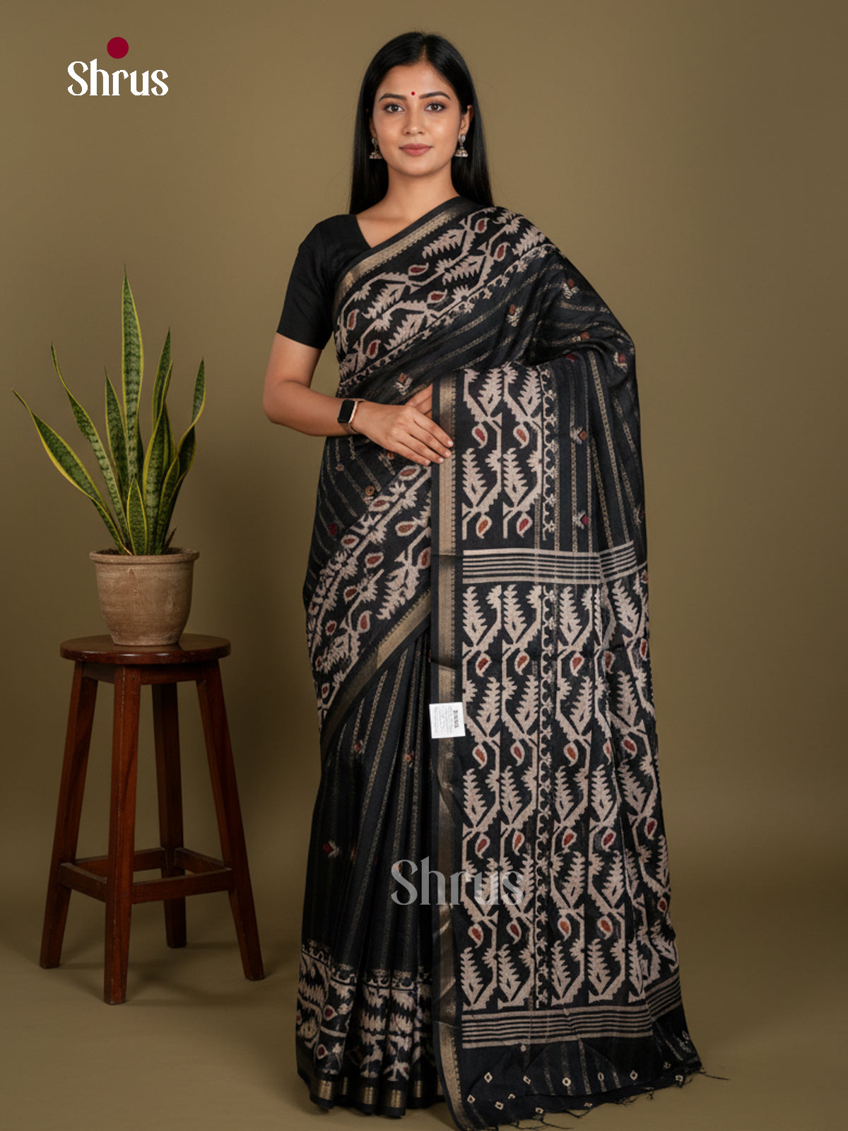 Semi Crepe Saree - EDS06016 - Shop on Shrus.com