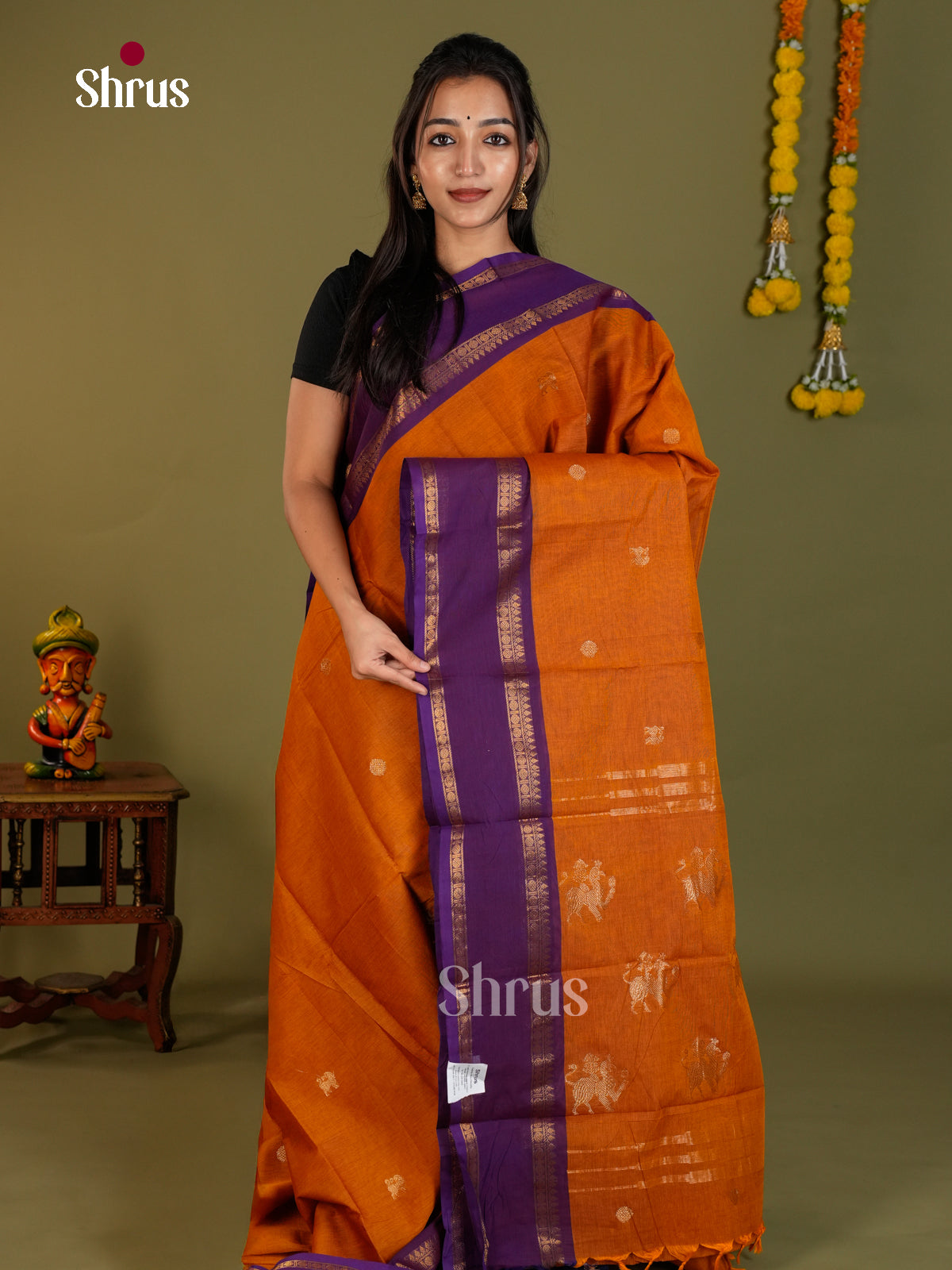 Chettinad Cotton Saree - EDS06022 - Shop on Shrus.com