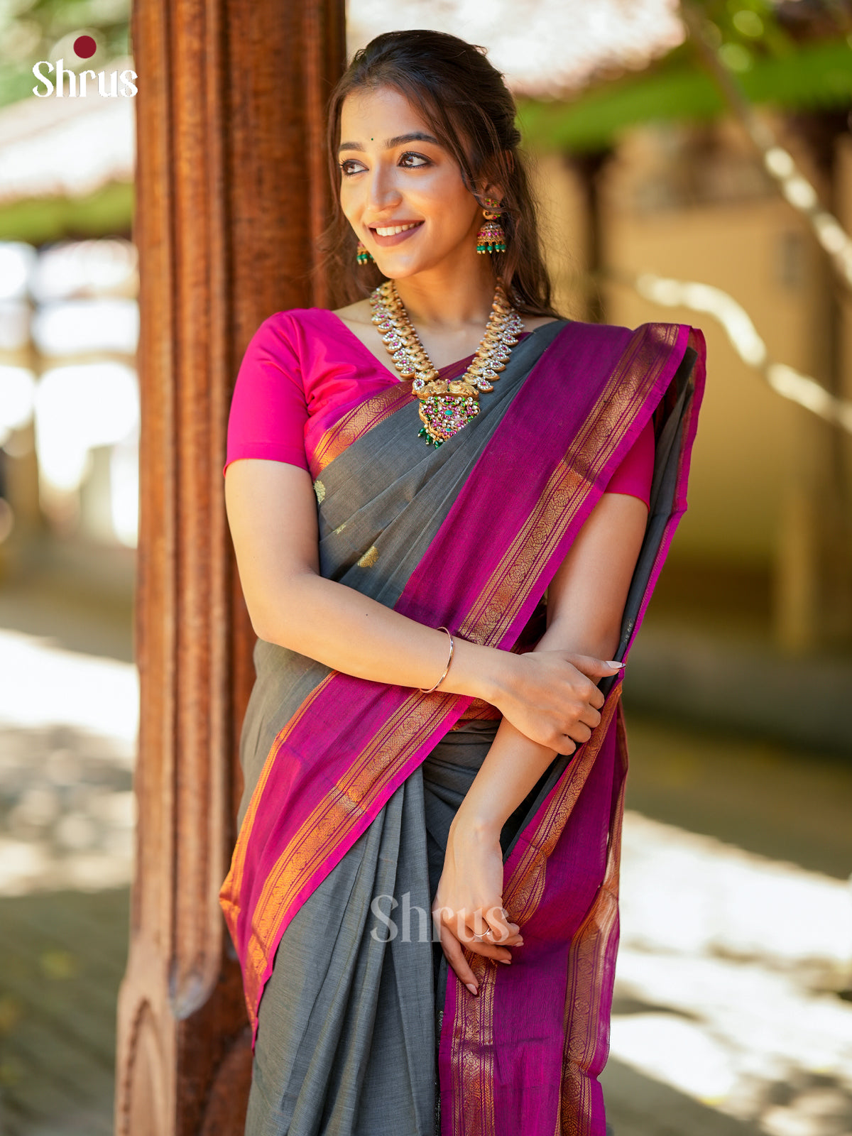 Chettinad Cotton Saree - EDS06028 - Shop on Shrus.com