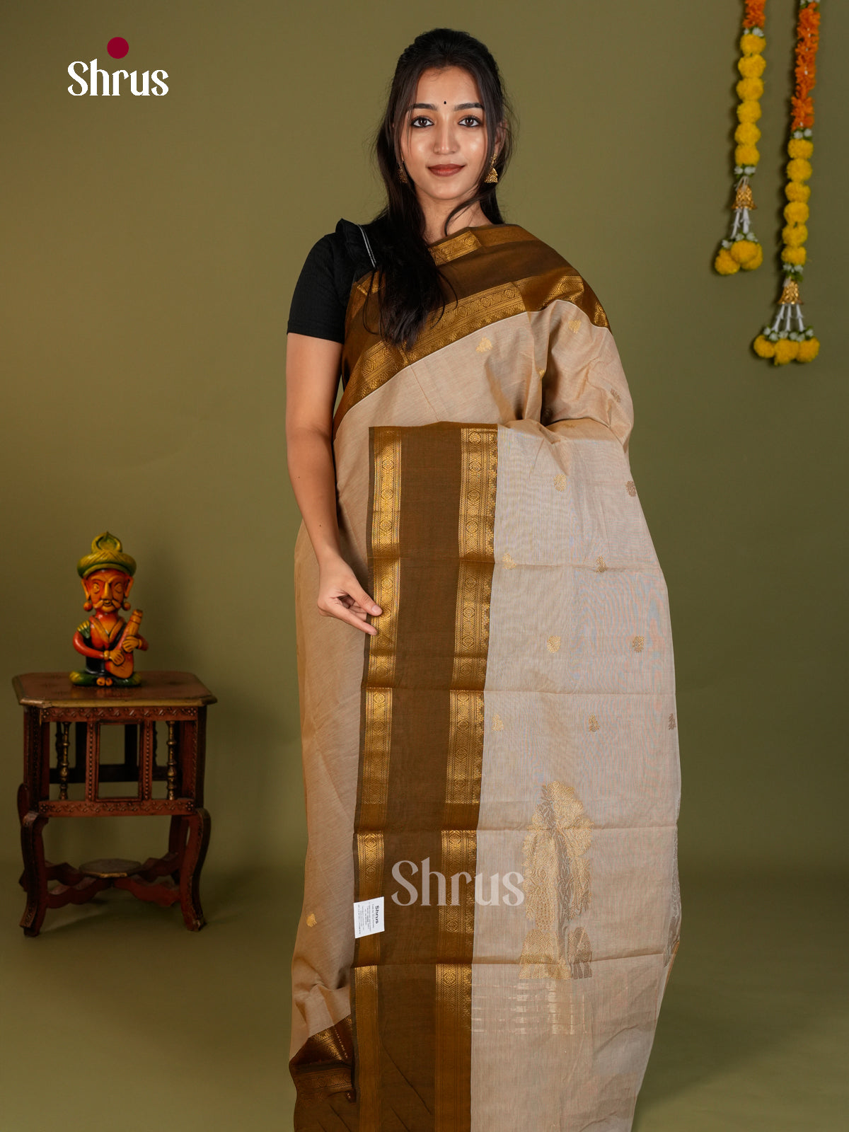 Chettinad Cotton Saree - EDS06030 - Shop on Shrus.com