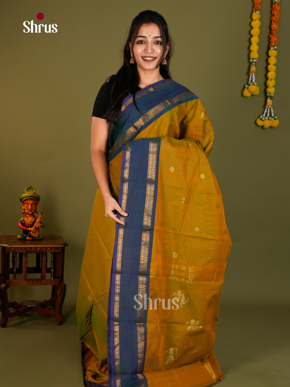 Chettinad Cotton Saree - EDS06032 - Shop on Shrus.com