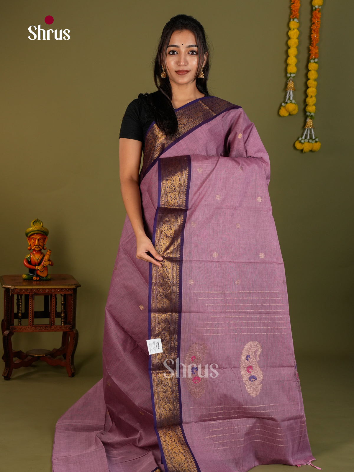 Chettinad Cotton Saree - EDS06037 - Shop on Shrus.com