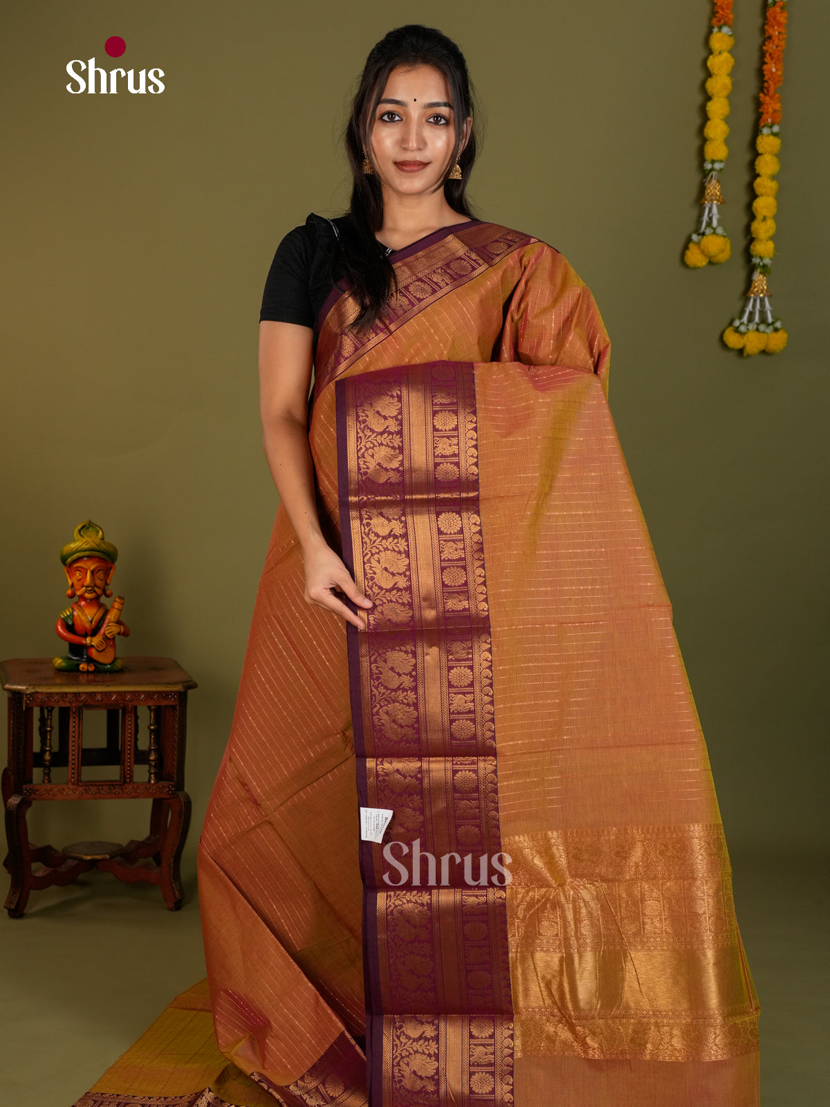 Chettinad Cotton Saree - EDS06054 - Shop on Shrus.com