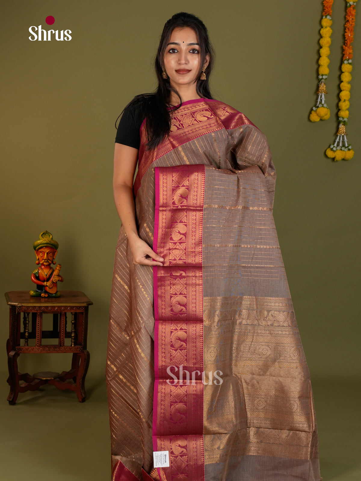 Chettinad Cotton Saree - EDS06055 - Shop on Shrus.com