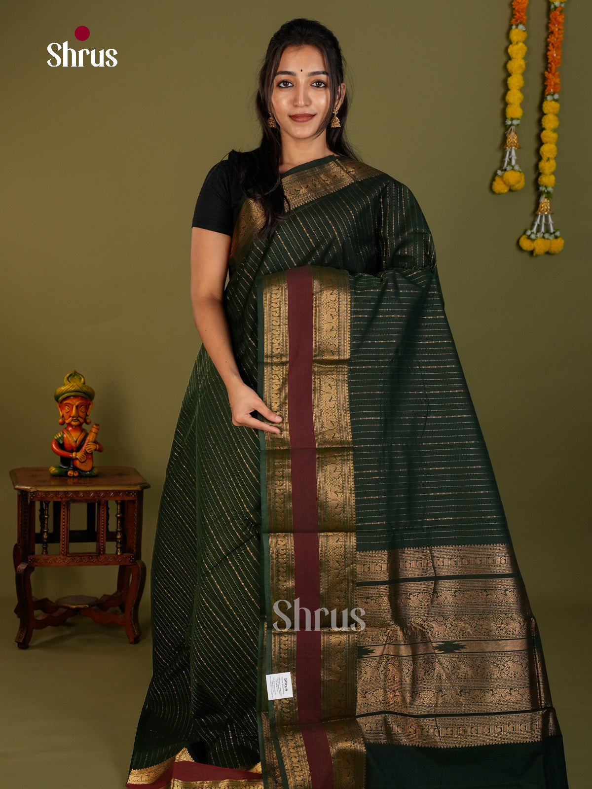 Chettinad Cotton Saree - EDS06064 - Shop on Shrus.com