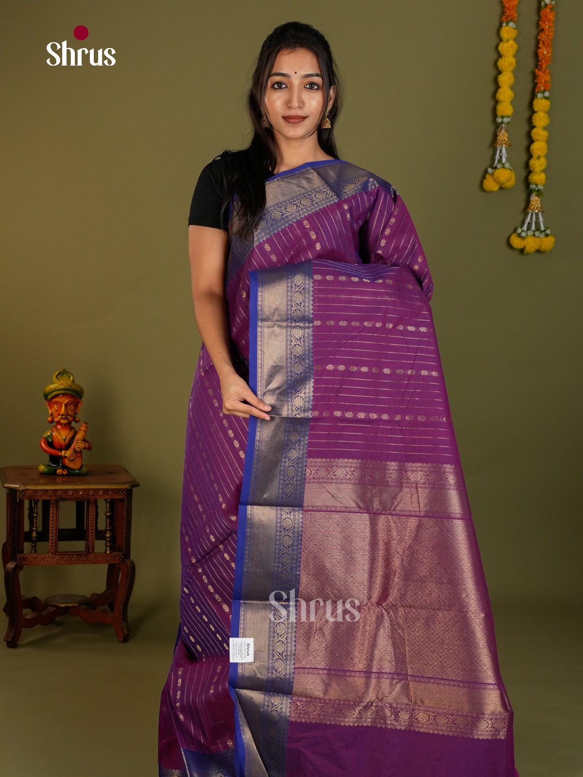 Chettinad Cotton Saree - EDS06066 - Shop on Shrus.com