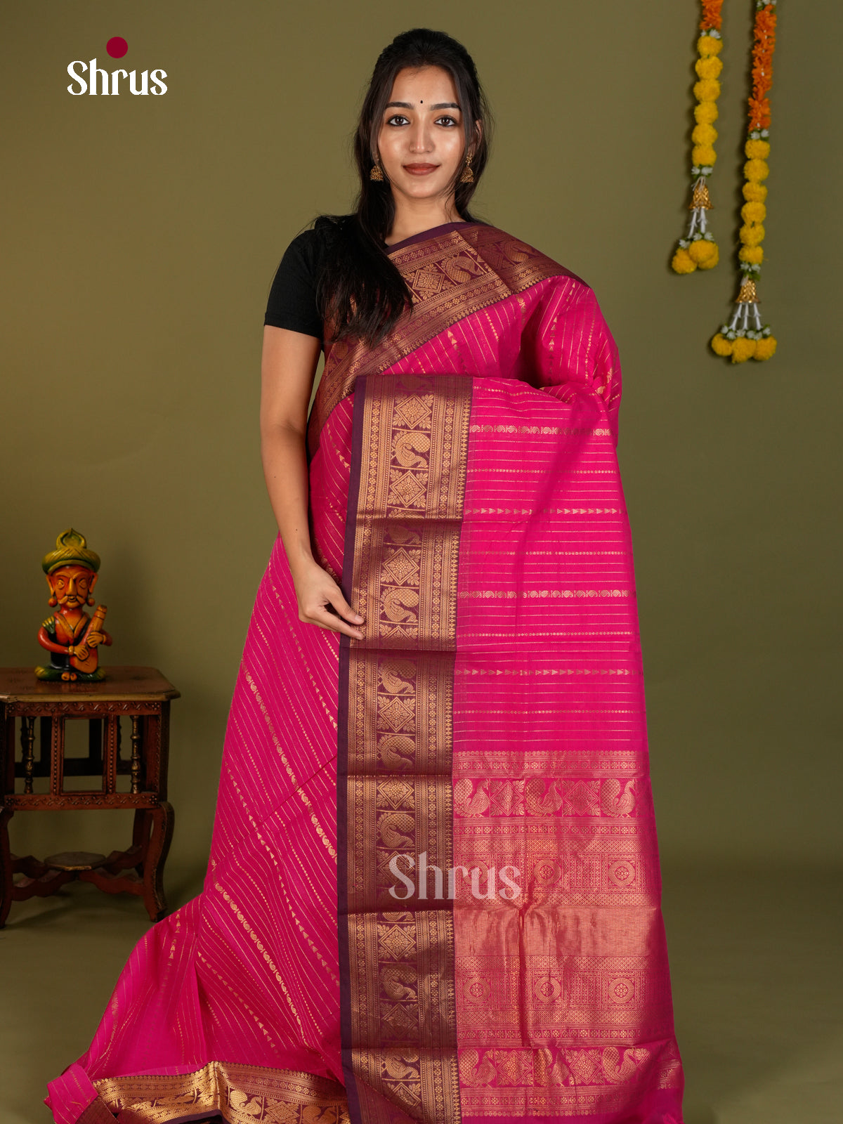 Chettinad Cotton Saree - EDS06069 - Shop on Shrus.com