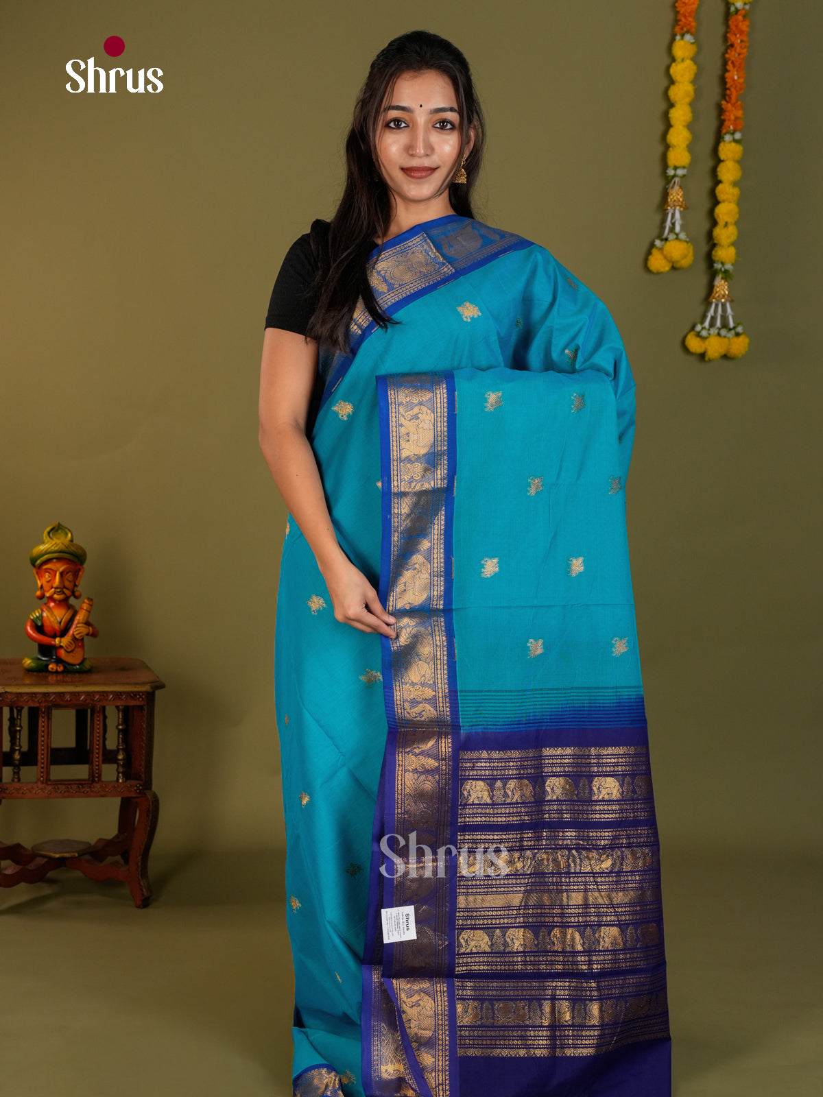 Kanchi Cotton Saree - EDS06074 - Shop on Shrus.com