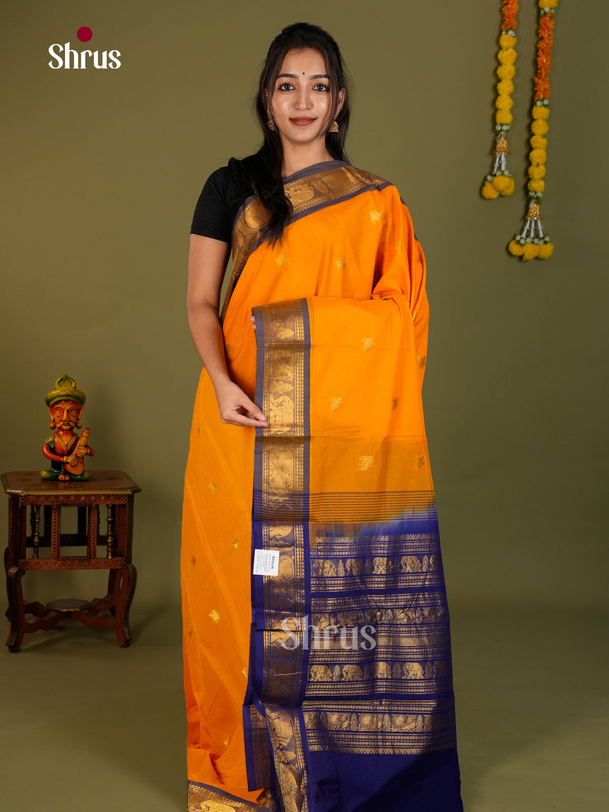 Kanchi Cotton Saree - EDS06077 - Shop on Shrus.com