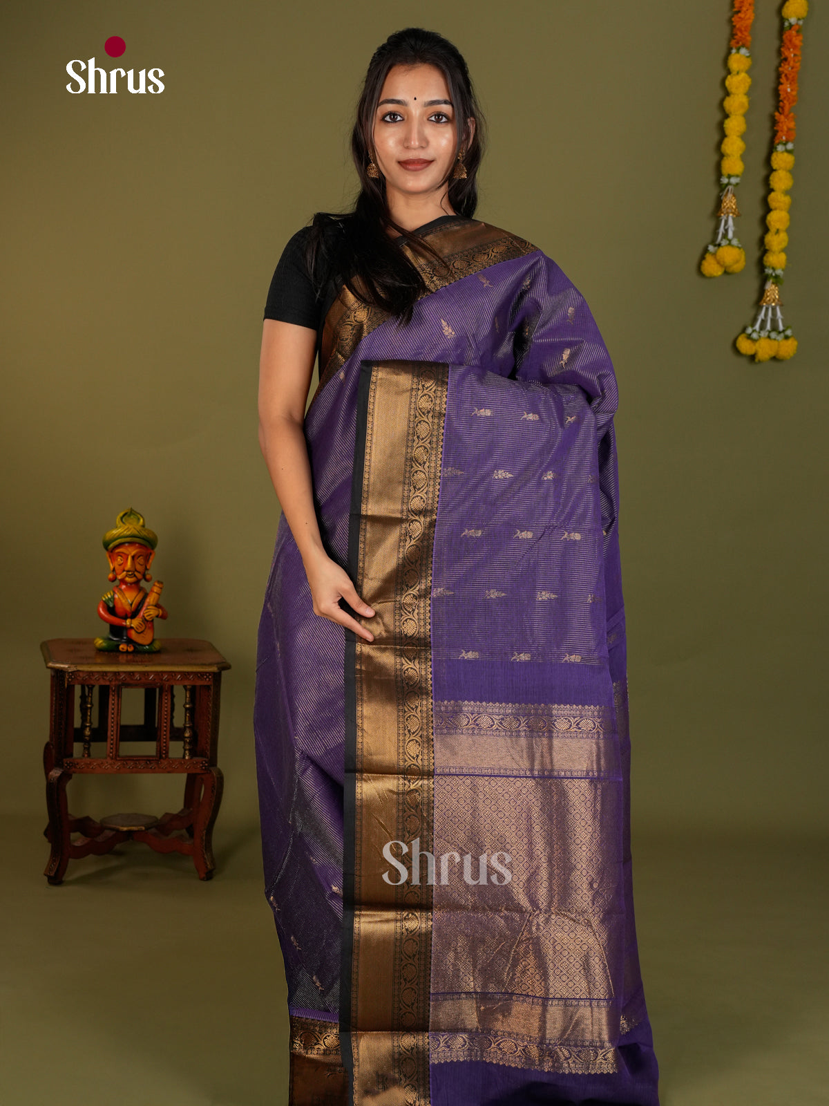 Chettinad Cotton Saree - EDS06079 - Shop on Shrus.com