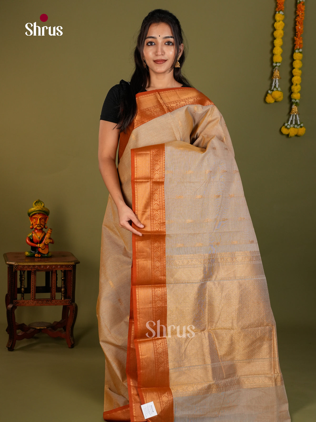 Chettinad Cotton Saree - EDS06081 - Shop on Shrus.com