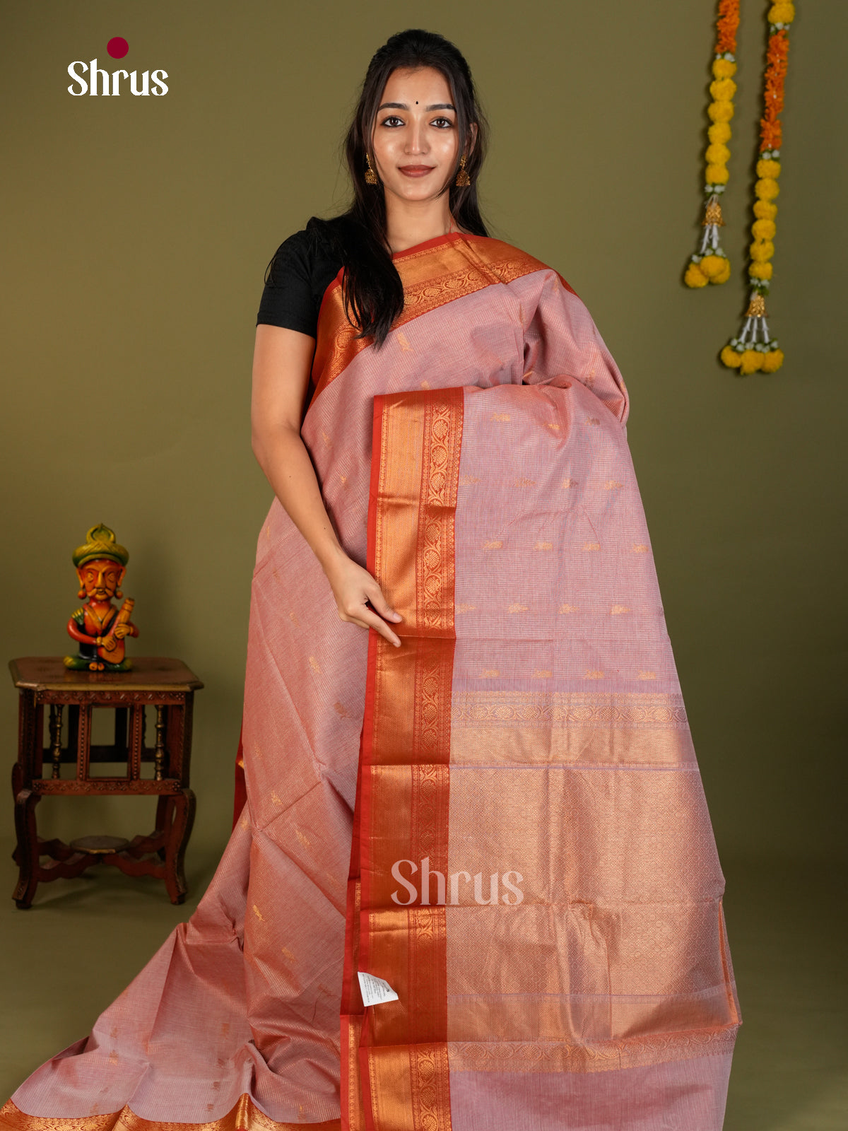 Chettinad Cotton Saree - EDS06082 - Shop on Shrus.com