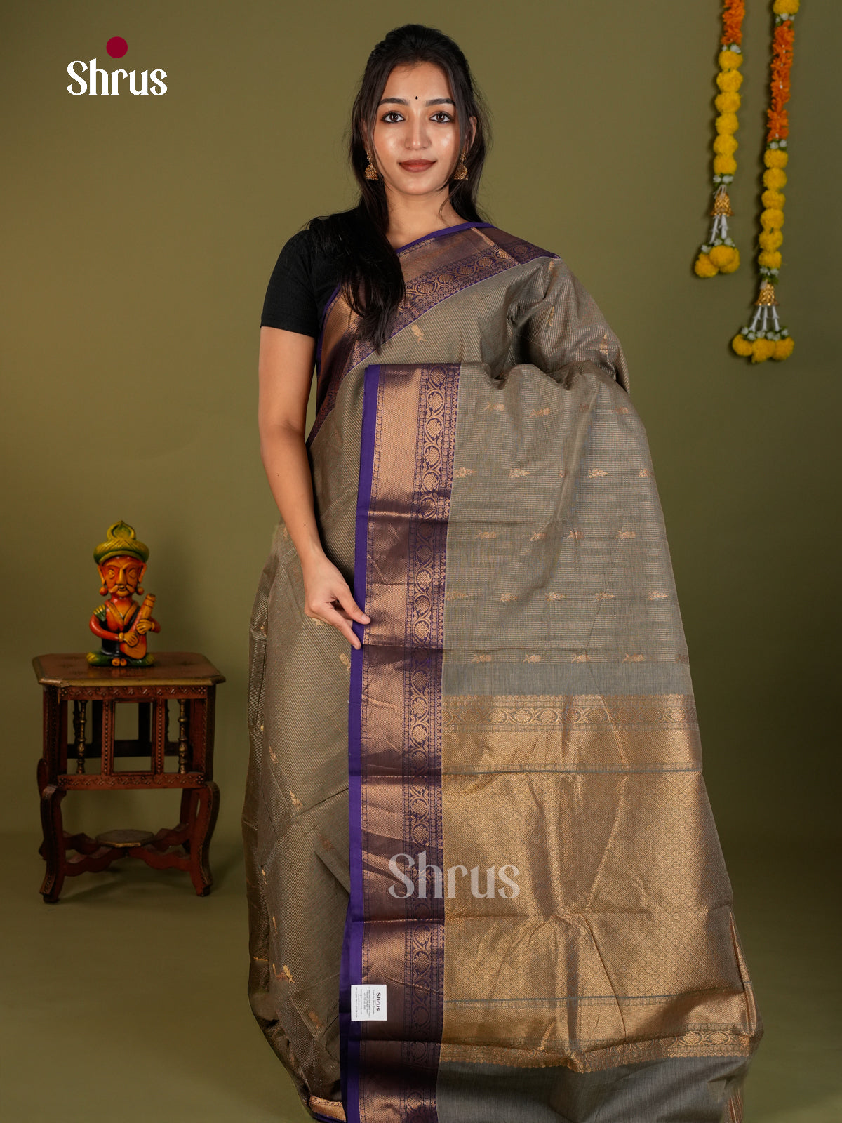 Chettinad Cotton Saree - EDS06084 - Shop on Shrus.com