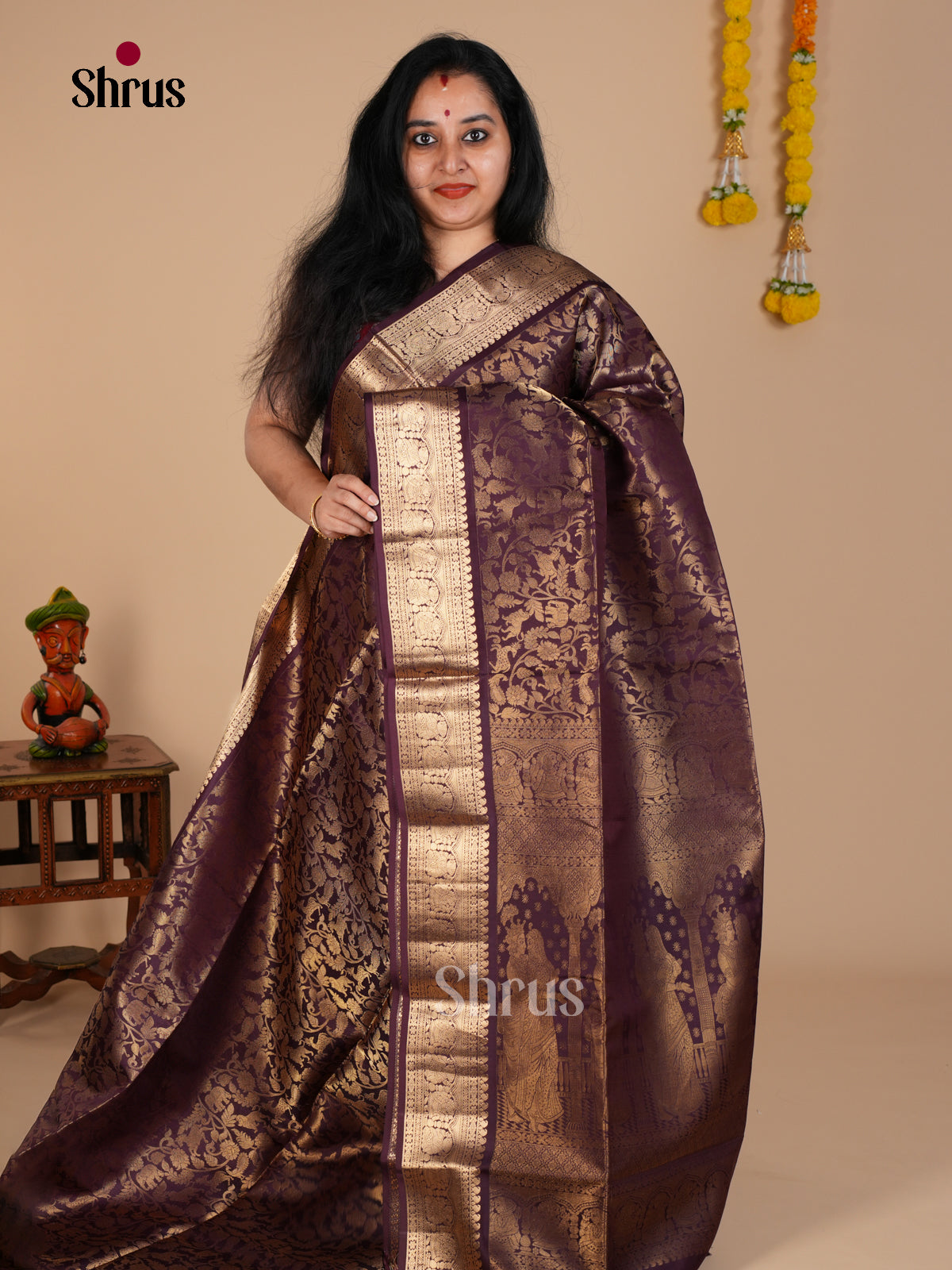 Soft Silk Saree - EDS07002 - Shop on Shrus.com