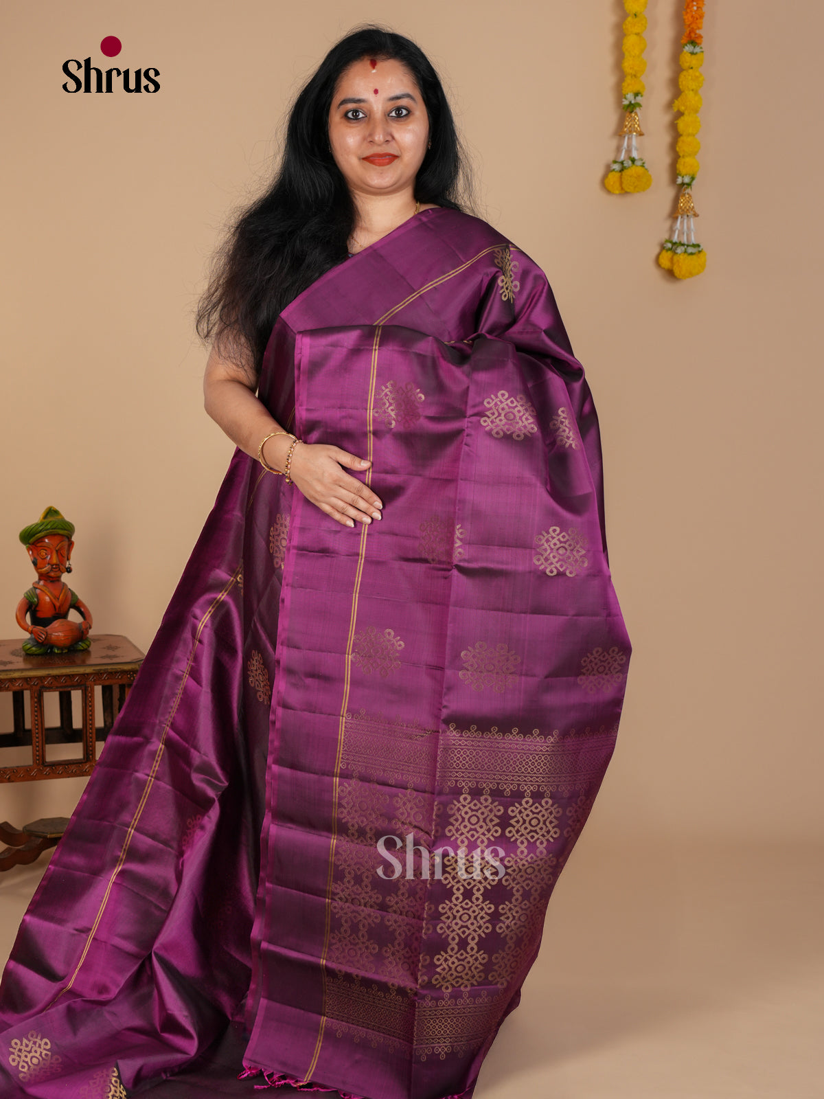 Soft Silk Saree - EDS07006 - Shop on Shrus.com