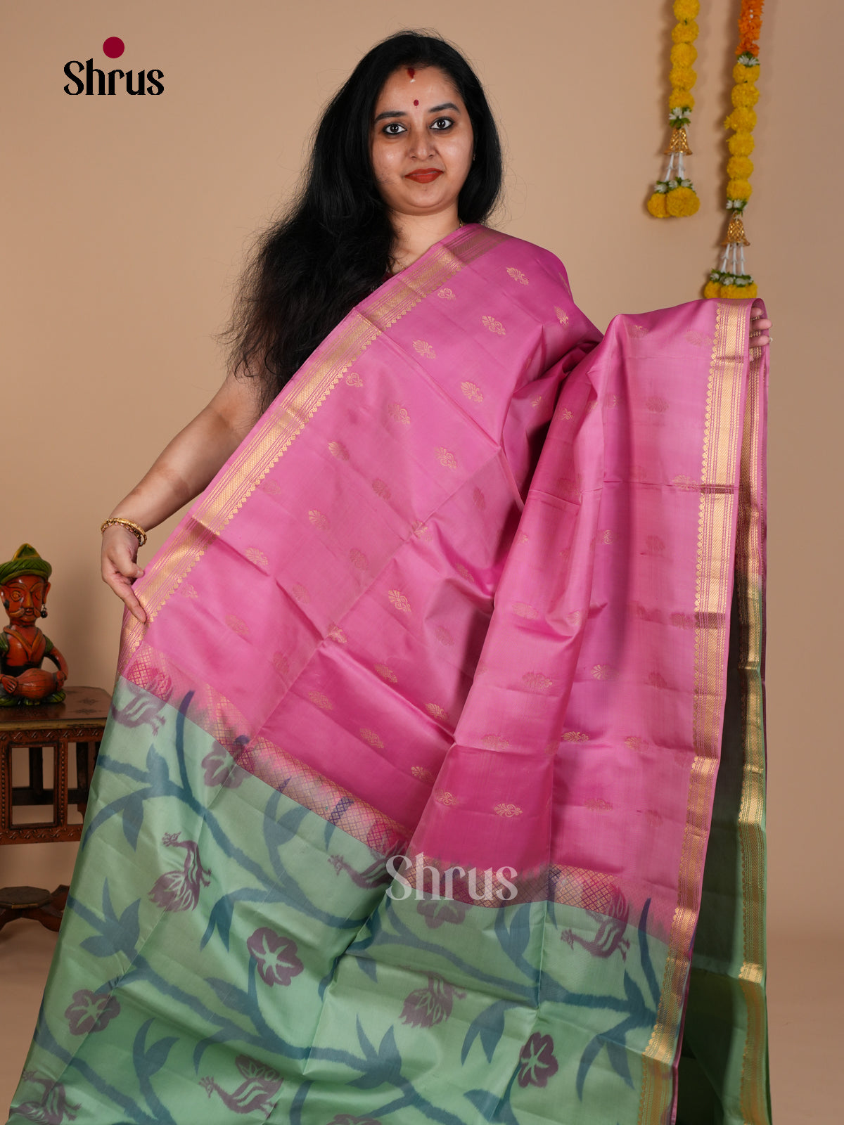 Soft Silk Saree - EDS07009 - Shop on Shrus.com