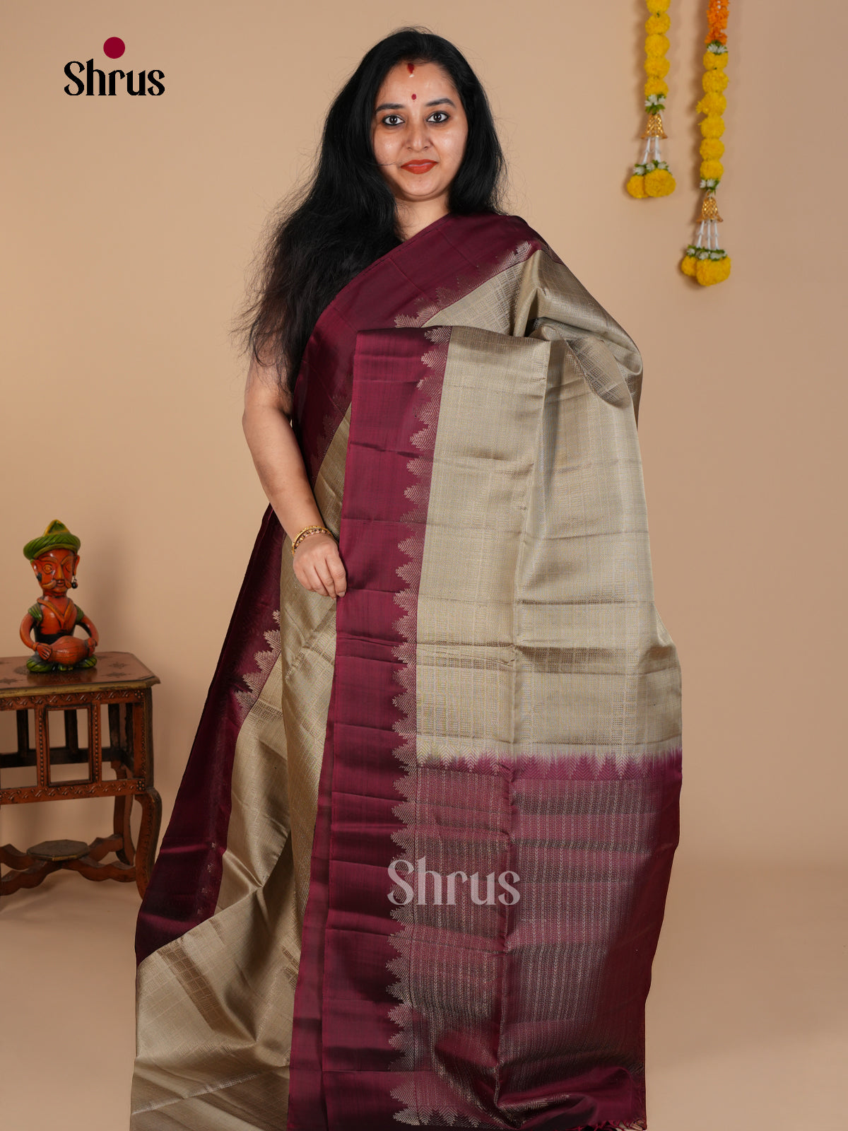 Soft Silk Saree - EDS08006 - Shop on Shrus.com