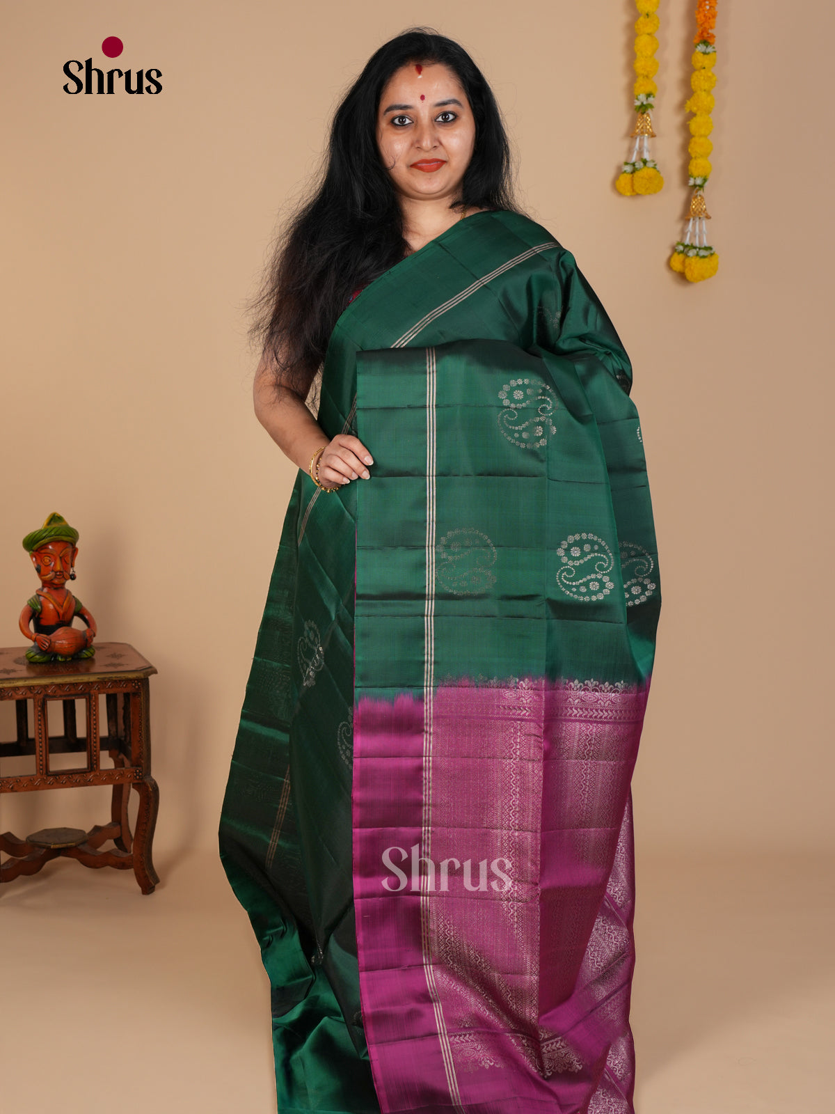 Soft Silk Saree - EDS08009 - Shop on Shrus.com