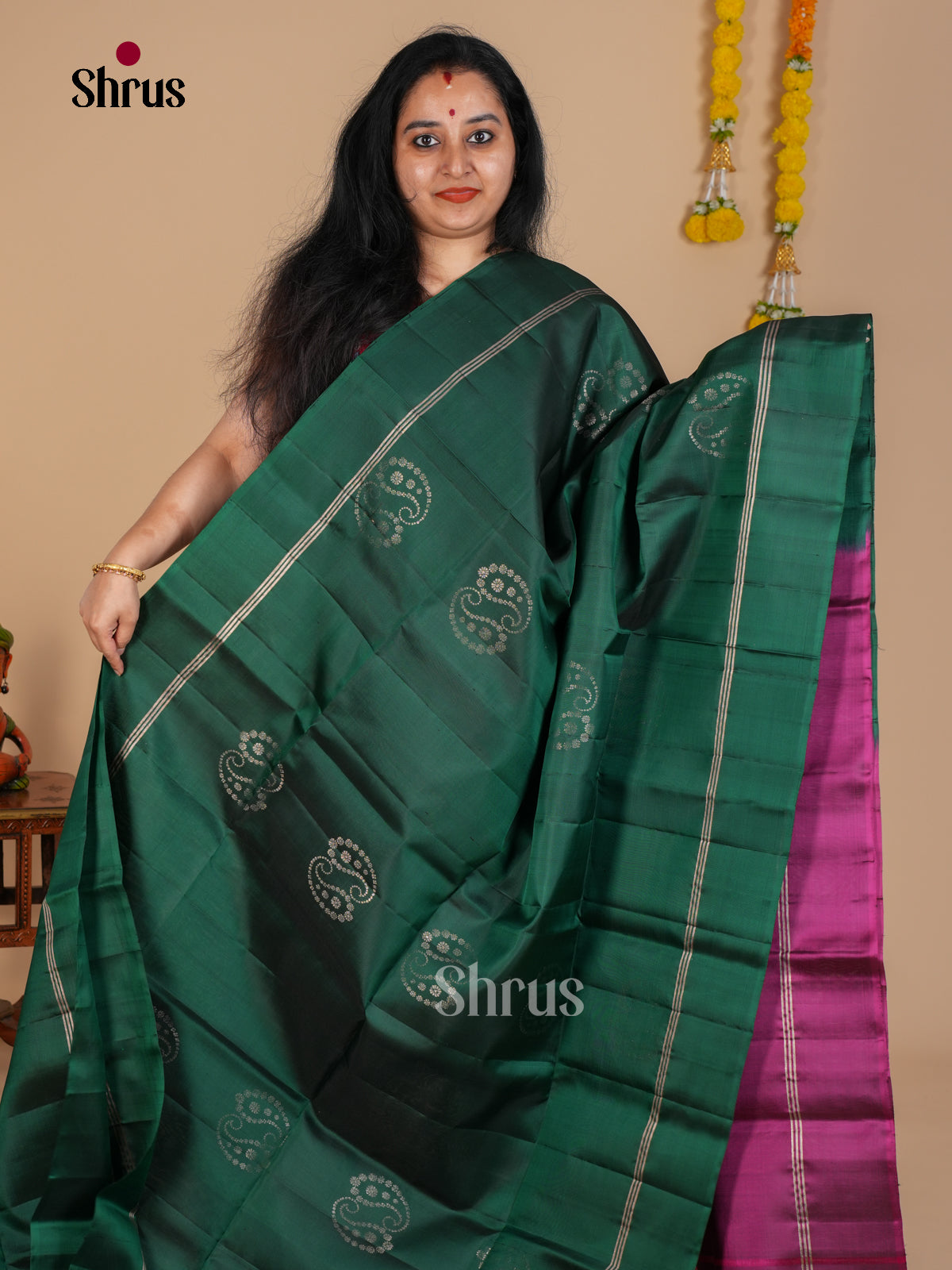 Soft Silk Saree - EDS08009 - Shop on Shrus.com