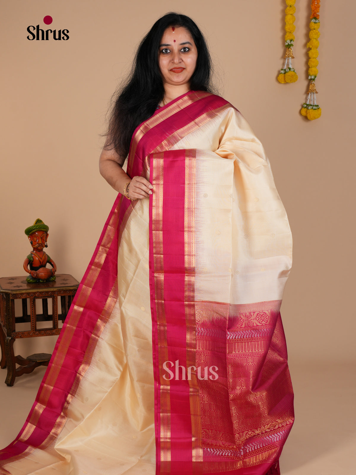 Soft Silk Saree - EDS08039 - Shop on Shrus.com