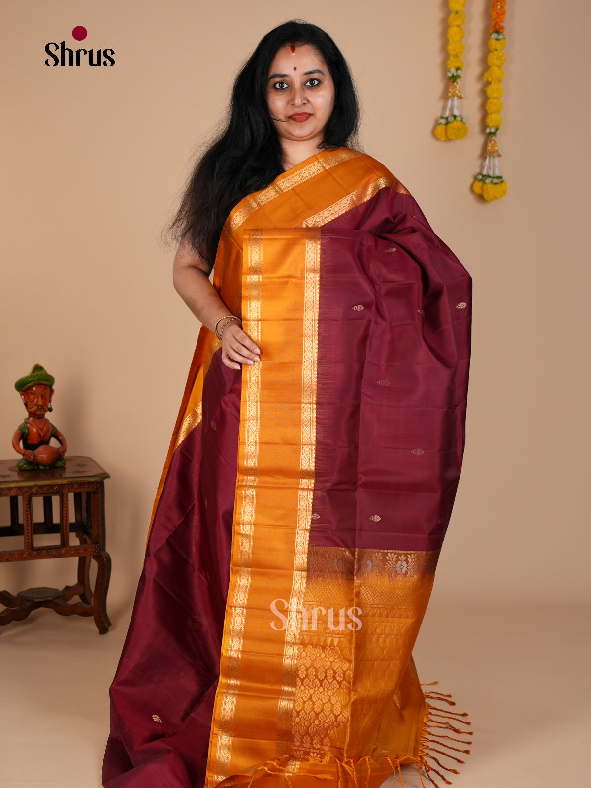 Soft Silk Saree - EDS08044 - Shop on Shrus.com