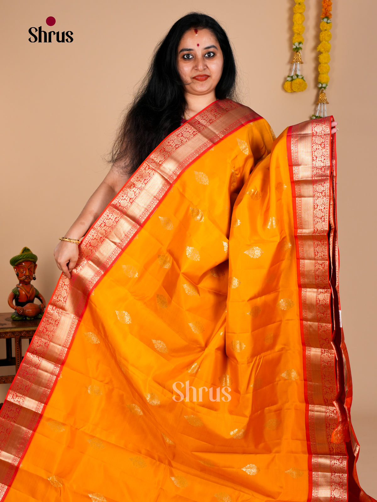 Kanchipuram silk Saree - EDS08069 - Shop on Shrus.com