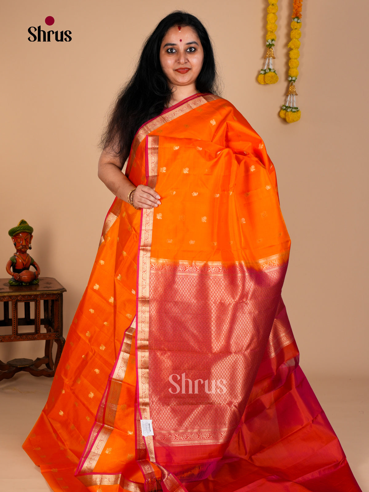 Kanchipuram silk Saree - EDS08082 - Shop on Shrus.com