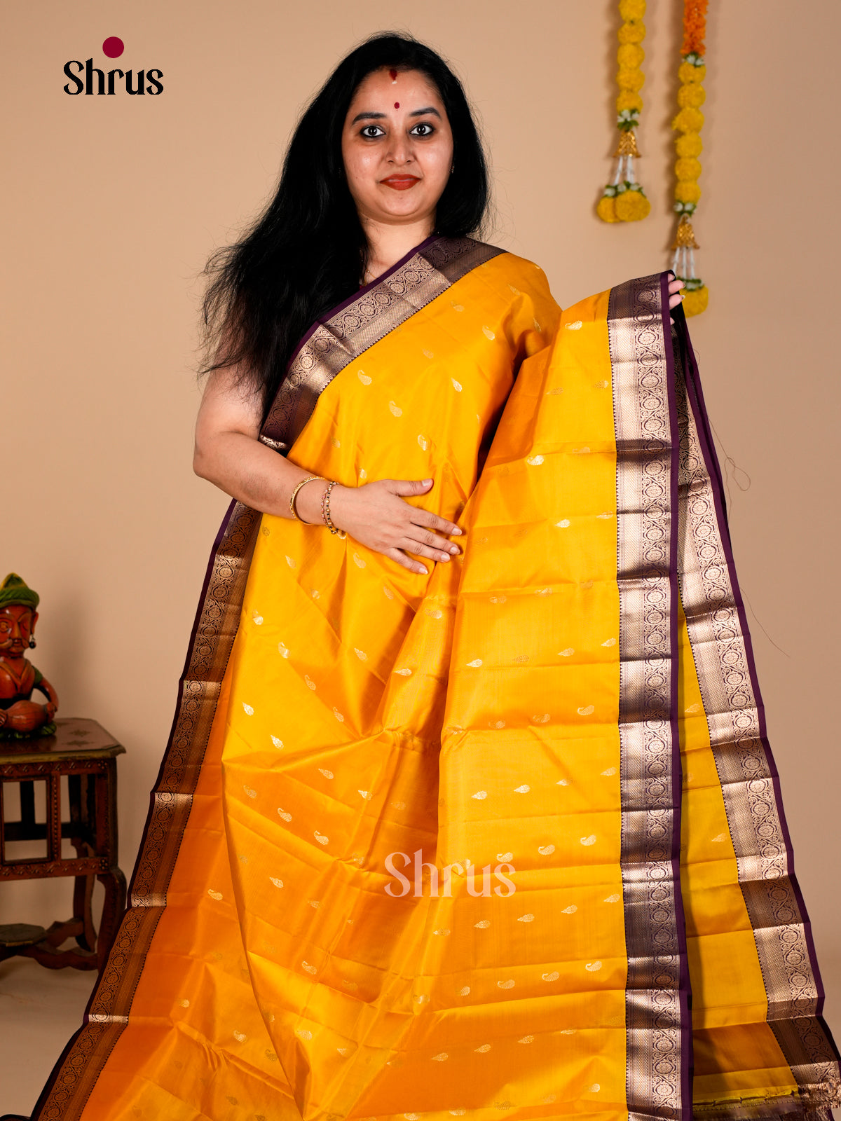 Kanchipuram silk Saree - EDS08088 - Shop on Shrus.com