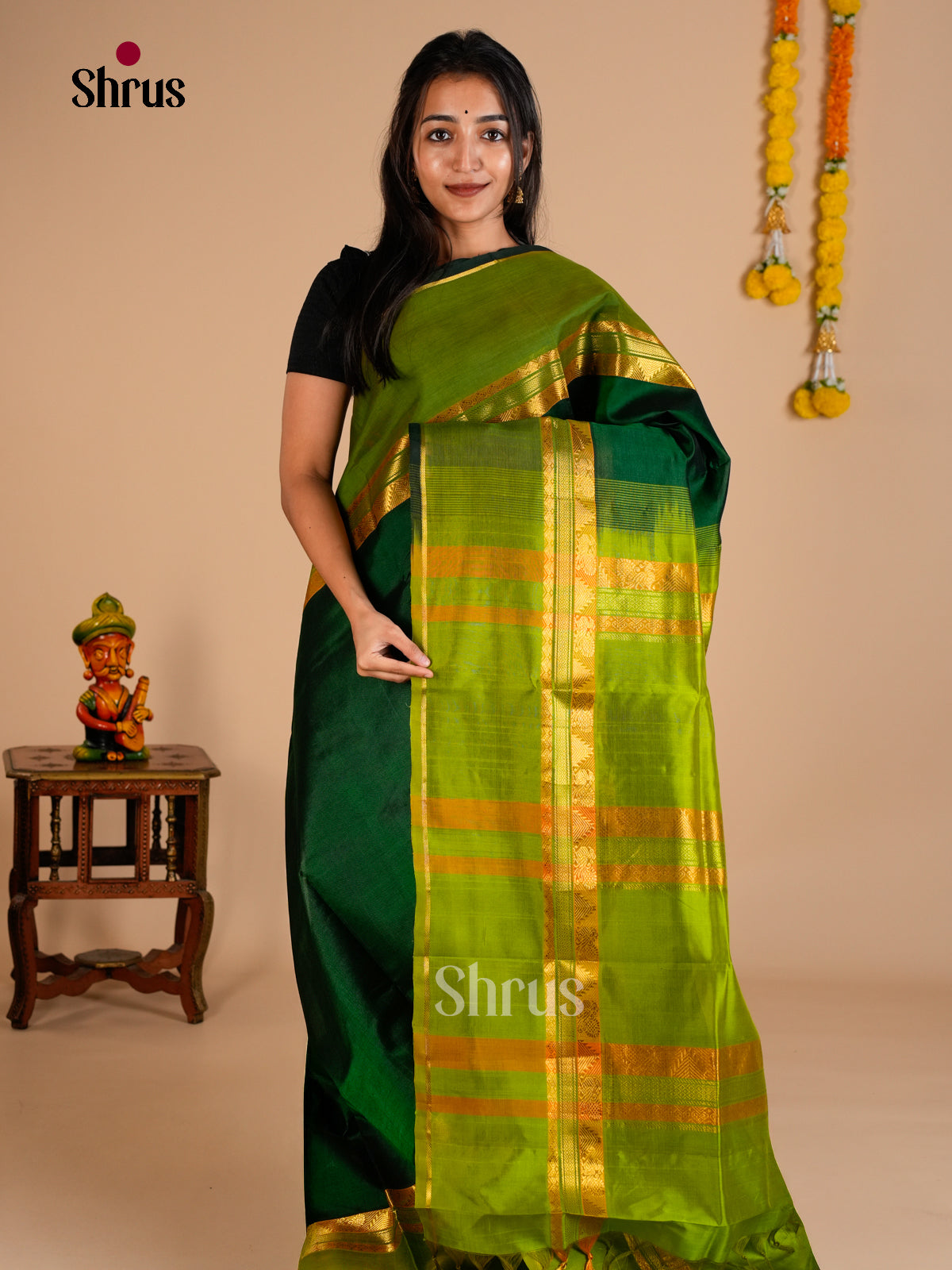 Silk Cotton Saree - EDS10082 - Shop on Shrus.com
