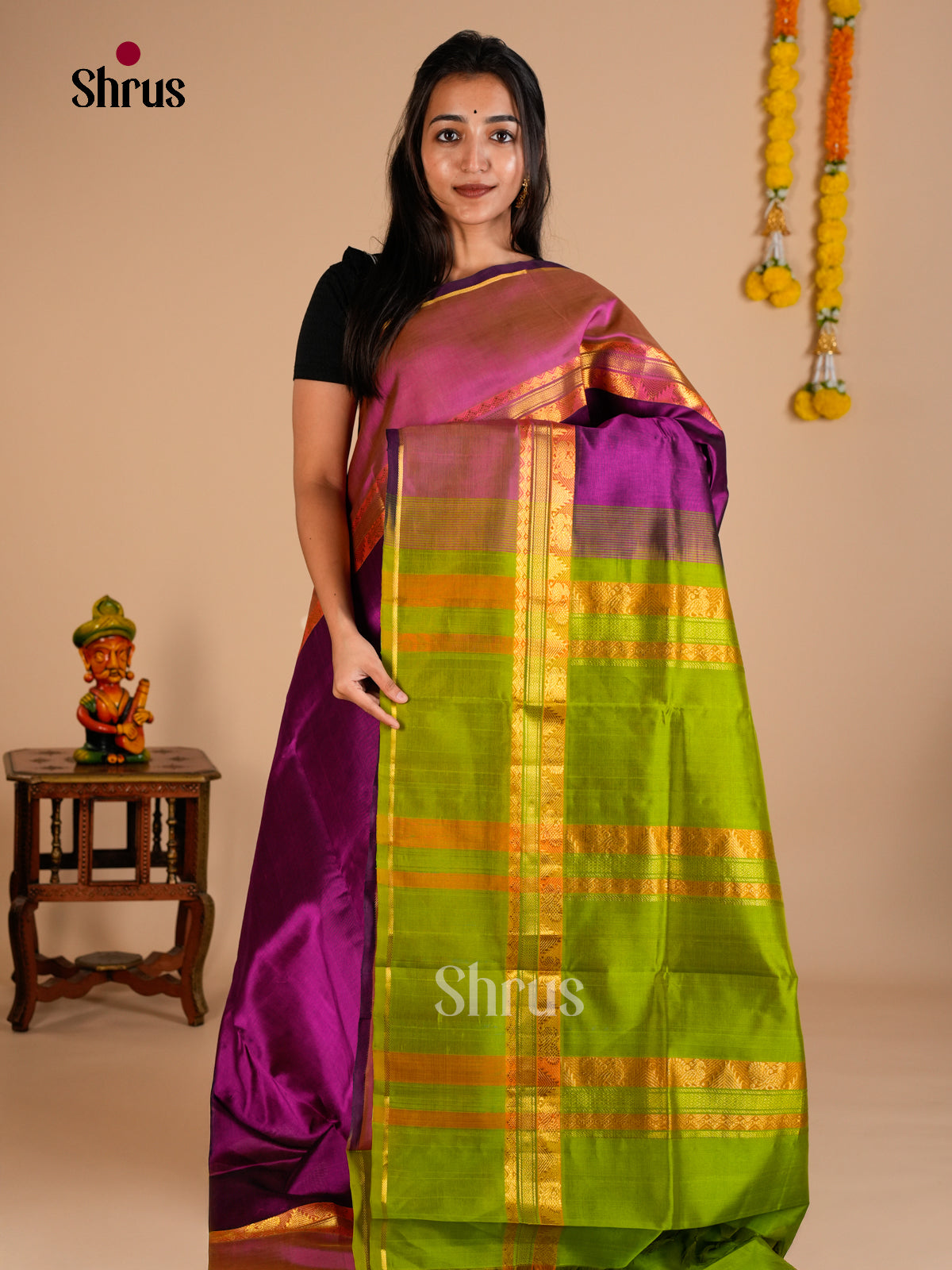 Silk Cotton Saree - EDS10086 - Shop on Shrus.com
