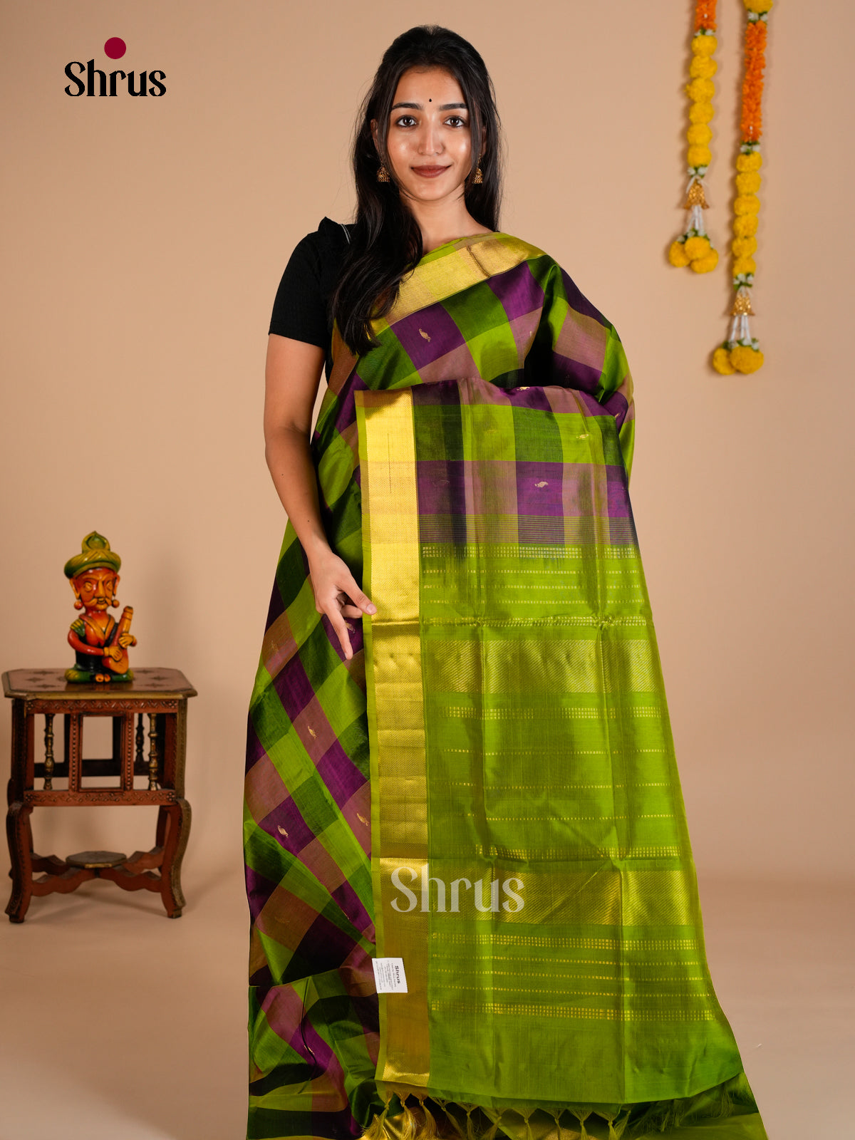Silk Cotton Saree - EDS10106 - Shop on Shrus.com