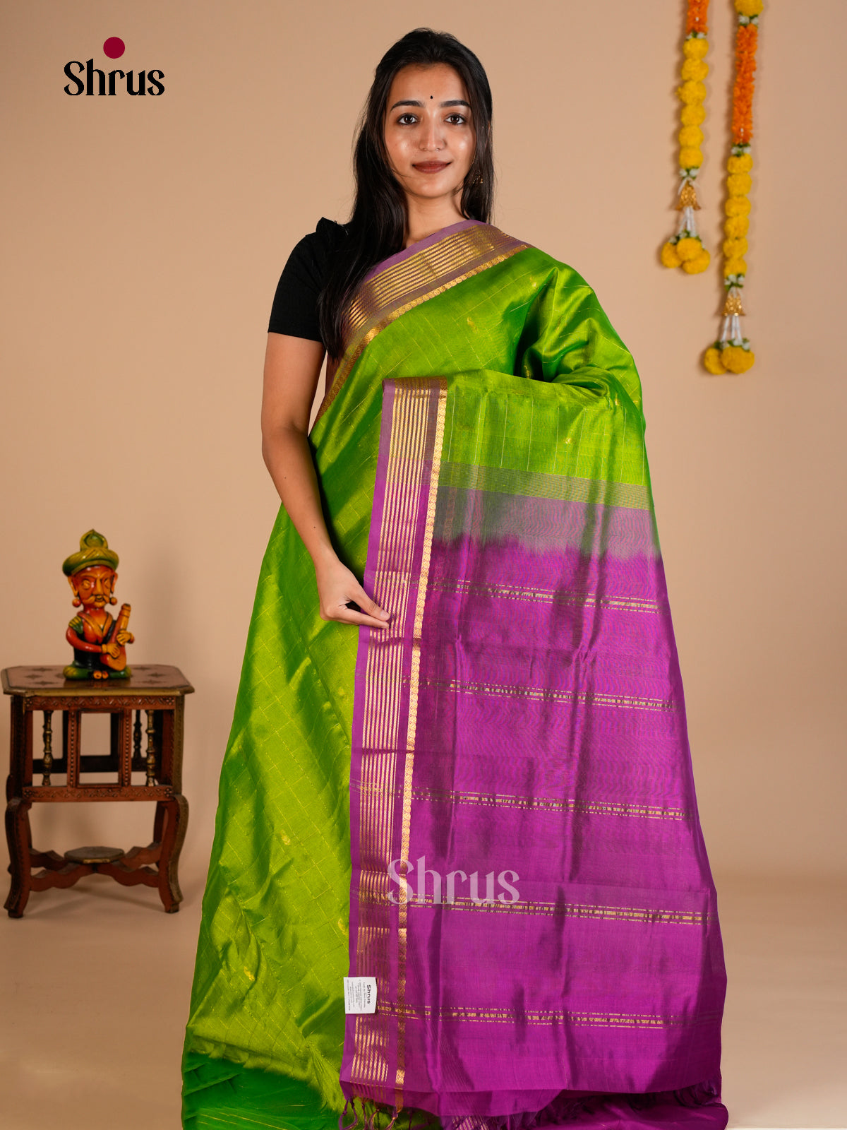 Silk Cotton Saree - EDS10160 - Shop on Shrus.com