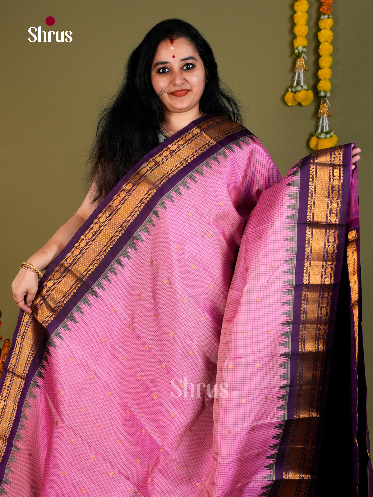 Gadwal silk Saree - EDS11031 - Shop on Shrus.com