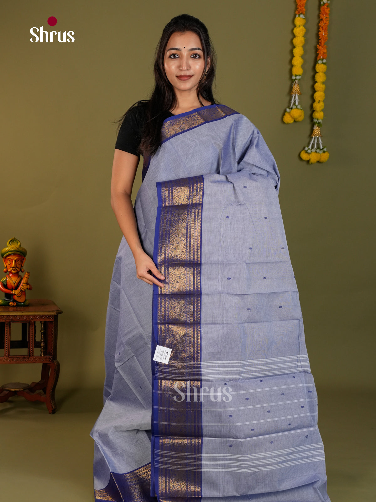 Chettinad Cotton Saree - EDS13009 - Shop on Shrus.com