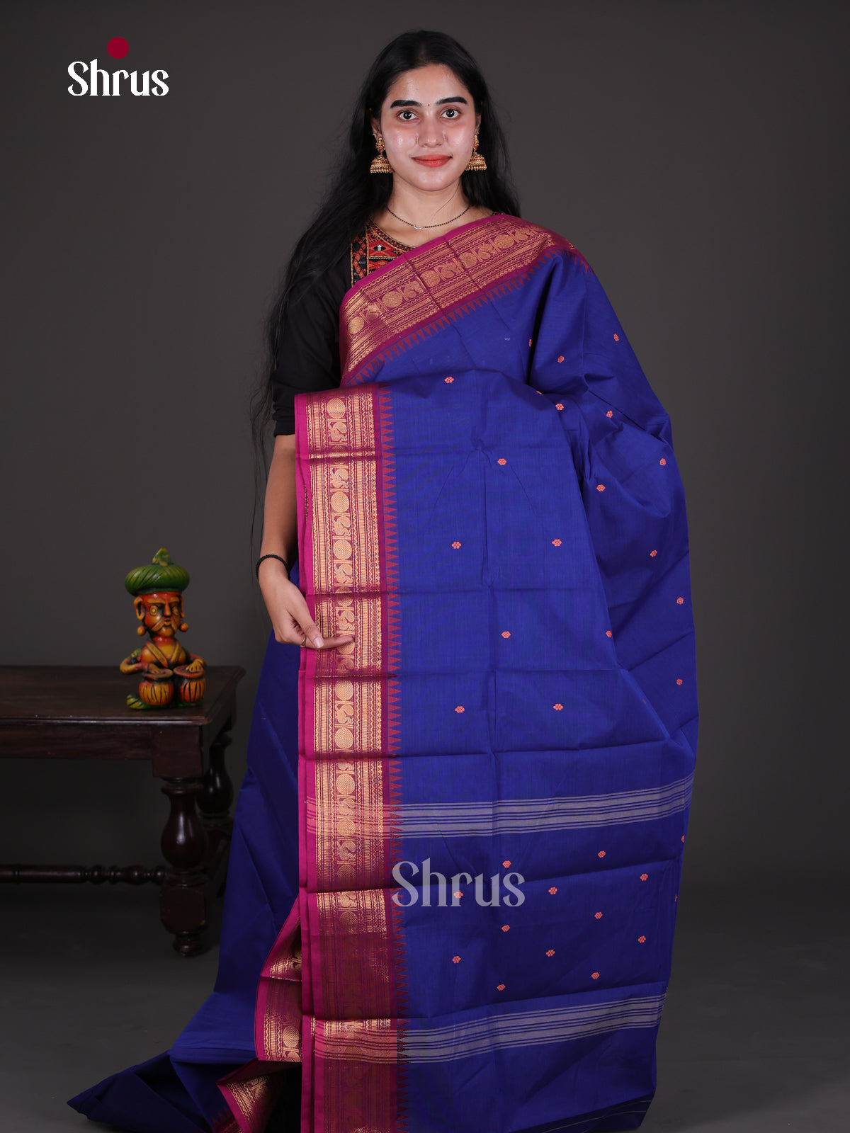 Chettinad Cotton Saree - EDS13011 - Shop on Shrus.com