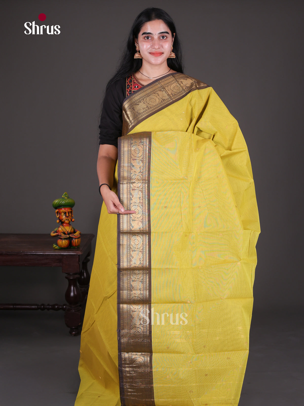 Chettinad Cotton Saree - EDS13028 - Shop on Shrus.com