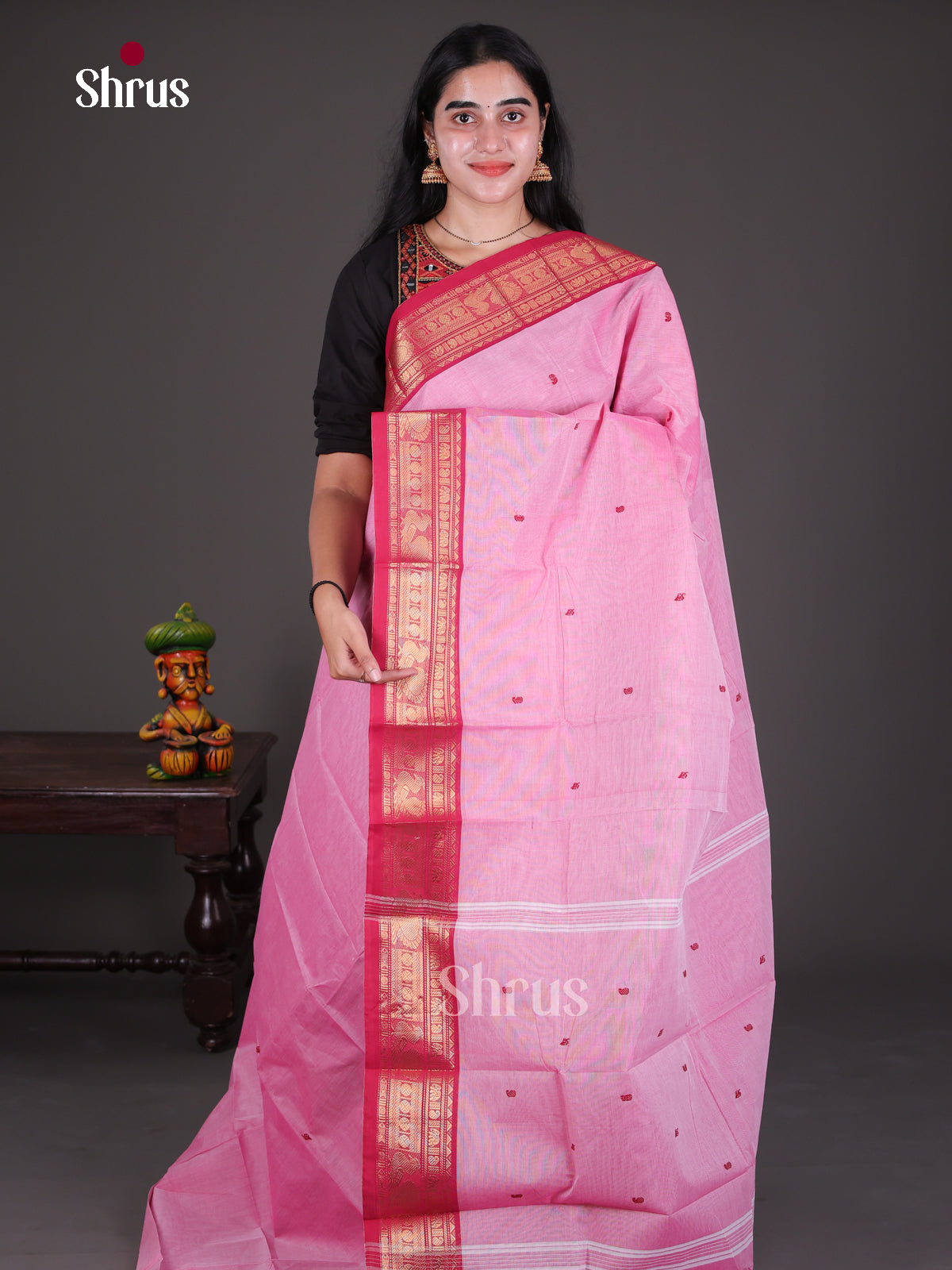 Chettinad Cotton Saree - EDS13035 - Shop on Shrus.com