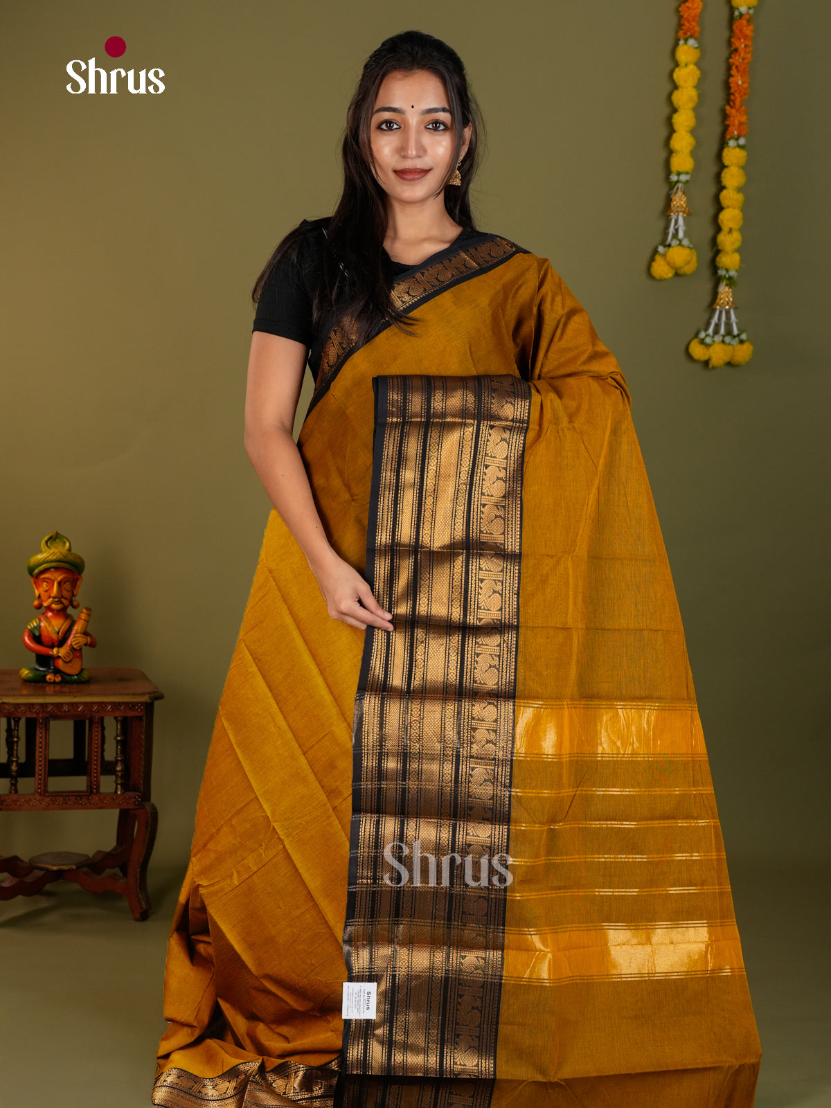 Chettinad Cotton Saree - EDS13053 - Shop on Shrus.com